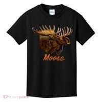 Wildlife - Moose Head Portrait Kids T-Shirt thumb 0
