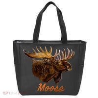 Wildlife - Moose Head Portrait Tote Bag thumb 0