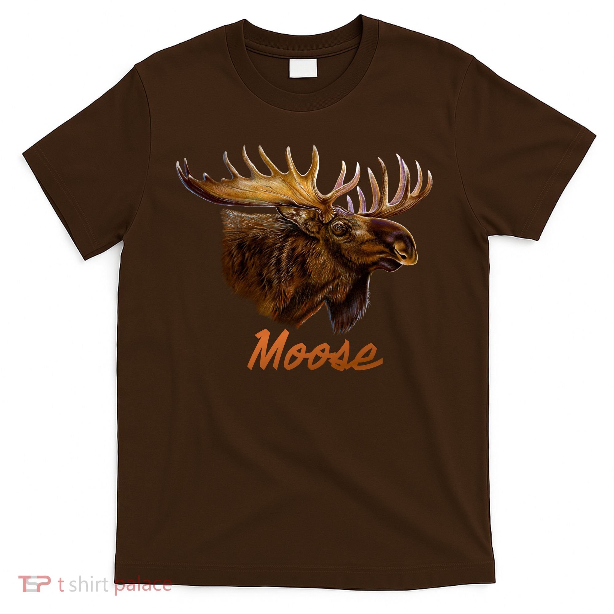 Wildlife - Moose Head Portrait T-Shirt