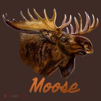 Wildlife - Moose Head Portrait T-Shirt thumb 7