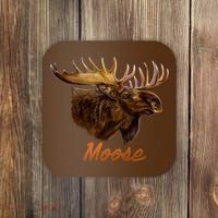 Wildlife - Moose Head Portrait Coaster thumb 0