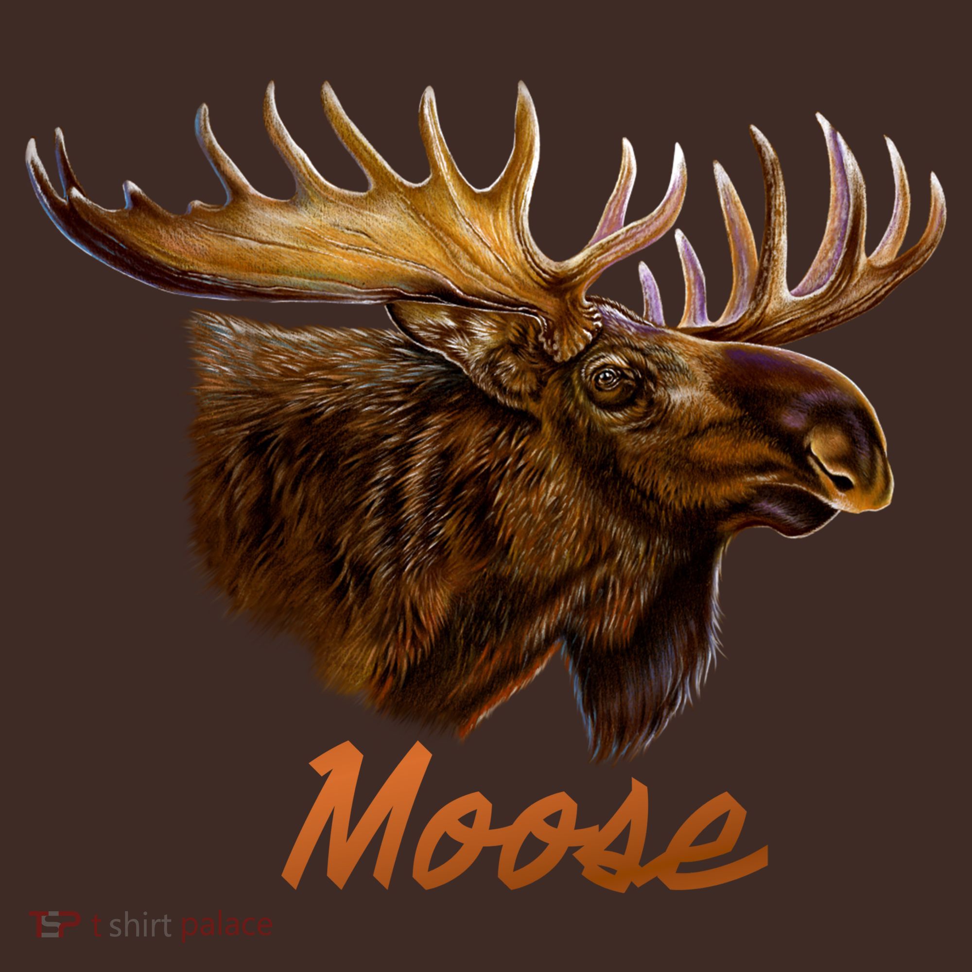 Wildlife - Moose Head Portrait Baby Bodysuit