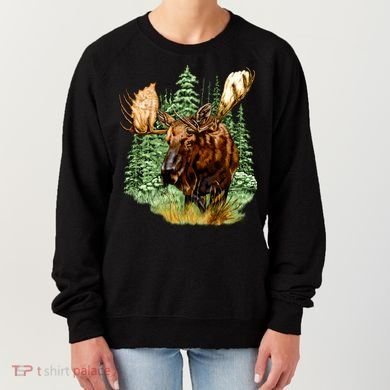 Wildlife - Moose Portrait Women's Sweatshirt