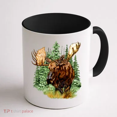 Wildlife - Moose Portrait Coffee Mug back