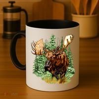 Wildlife - Moose Portrait Coffee Mug thumb 4