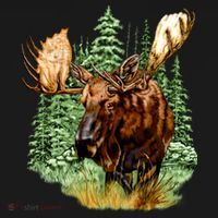 Wildlife - Moose Portrait Pajama Set thumb 2