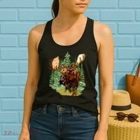 Wildlife - Moose Portrait Women's Tank Top thumb 2