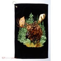 Wildlife - Moose Portrait Golf Towel thumb 0