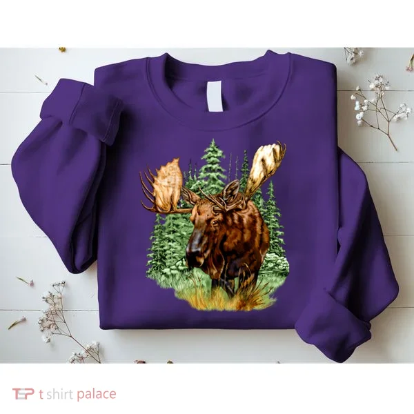 Wildlife - Moose Portrait Sweatshirt