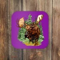 Wildlife - Moose Portrait Coaster thumb 0