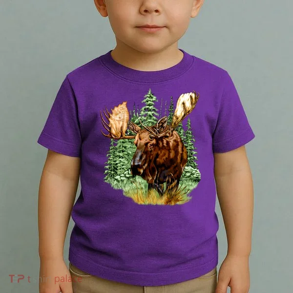 Wildlife - Moose Portrait Toddler T-Shirt