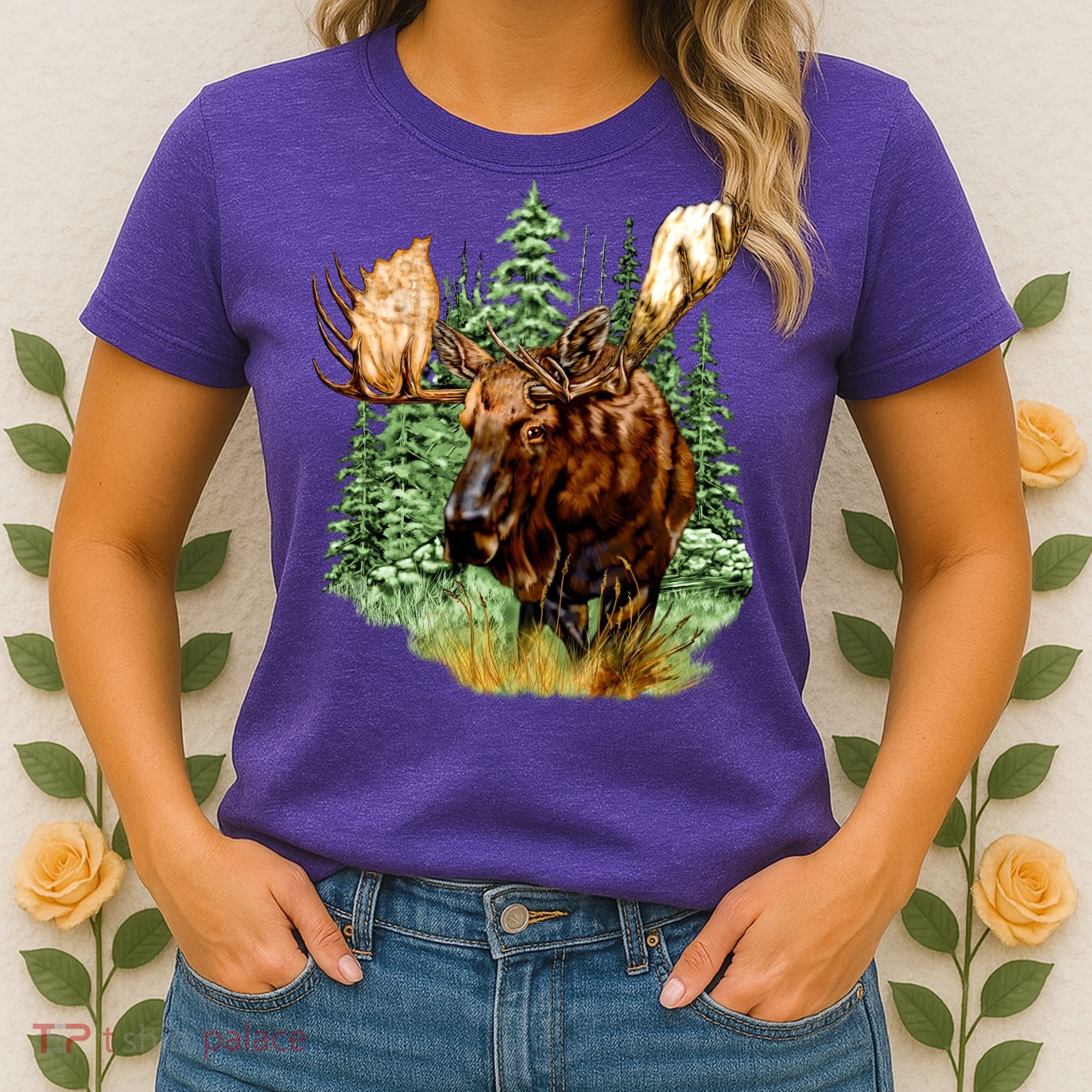 Wildlife - Moose Portrait Women's T-Shirt