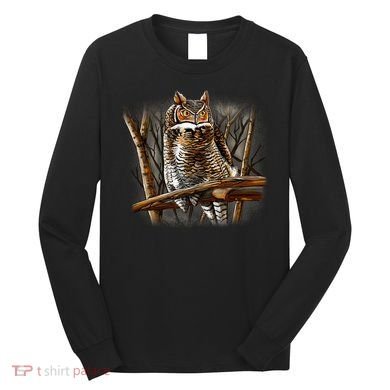 Wildlife - Owl Perched Long Sleeve Shirt