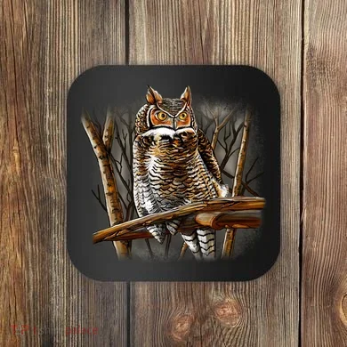 Wildlife - Owl Perched Coaster