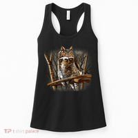 Wildlife - Owl Perched Women's Tank Top thumb 0
