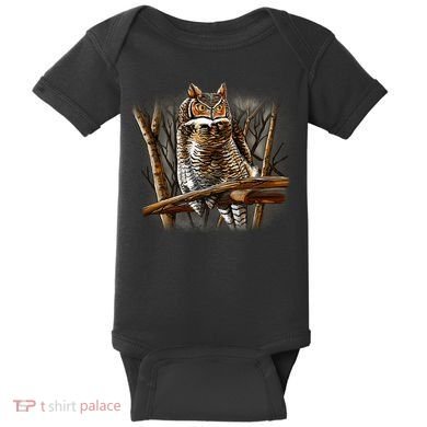 Wildlife - Owl Perched Baby Bodysuit