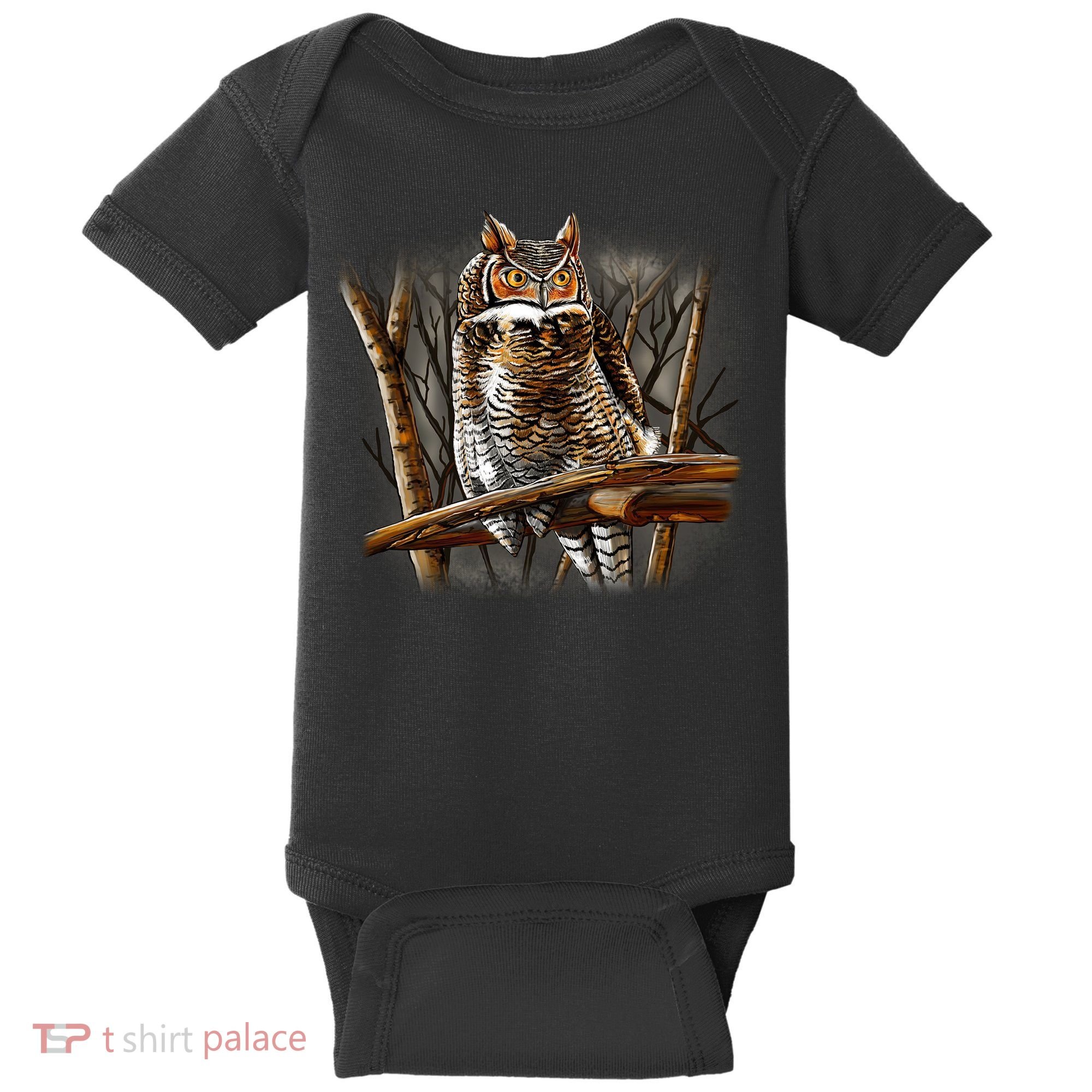 Wildlife - Owl Perched Baby Bodysuit