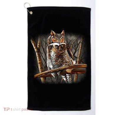 Wildlife - Owl Perched Golf Towel