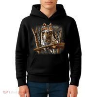 Wildlife - Owl Perched Kids Hoodie thumb 4