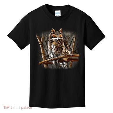 Wildlife - Owl Perched Kids T-Shirt