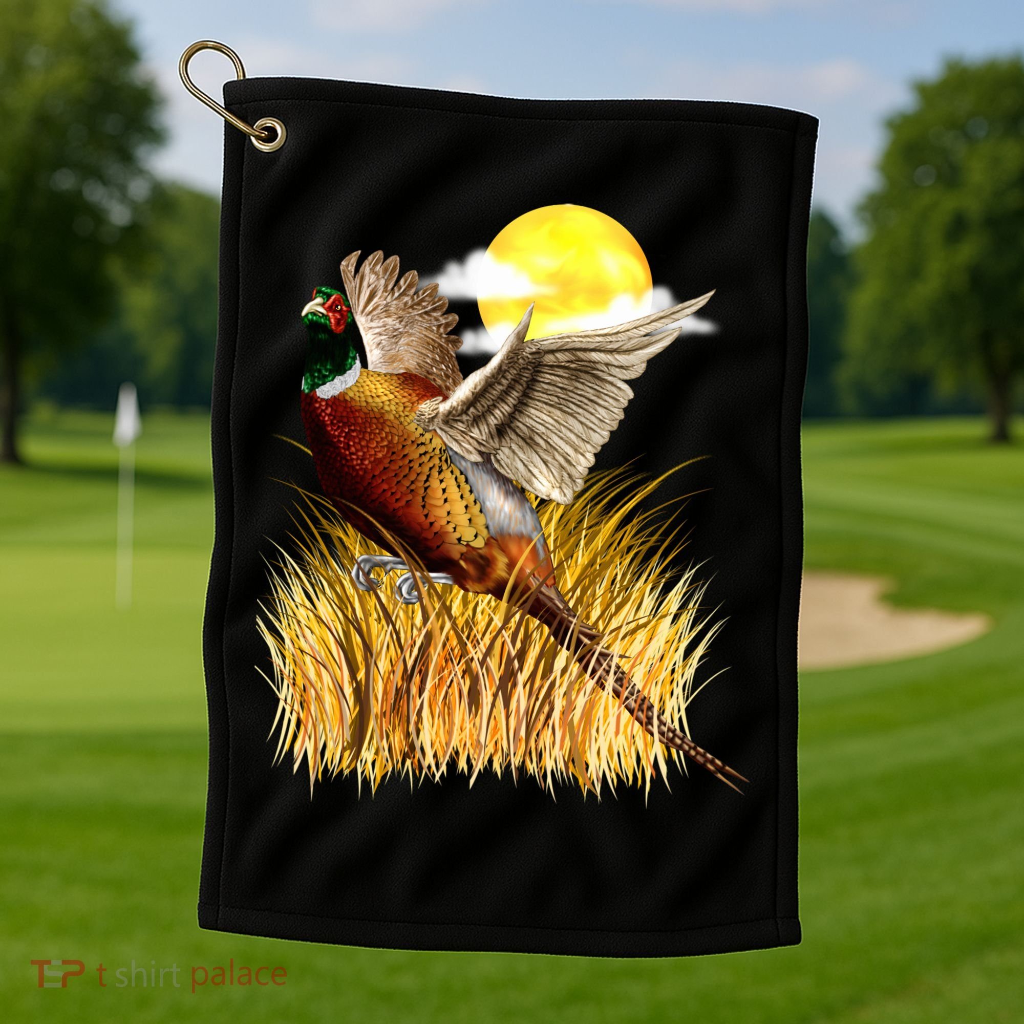 Wildlife - Pheasant Bird Portrait Golf Towel