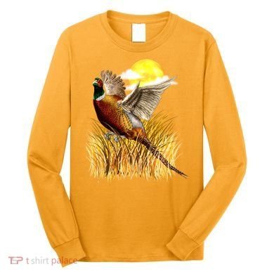Wildlife - Pheasant Bird Portrait Long Sleeve Shirt