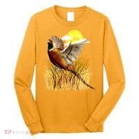 Wildlife - Pheasant Bird Portrait Long Sleeve Shirt thumb 0