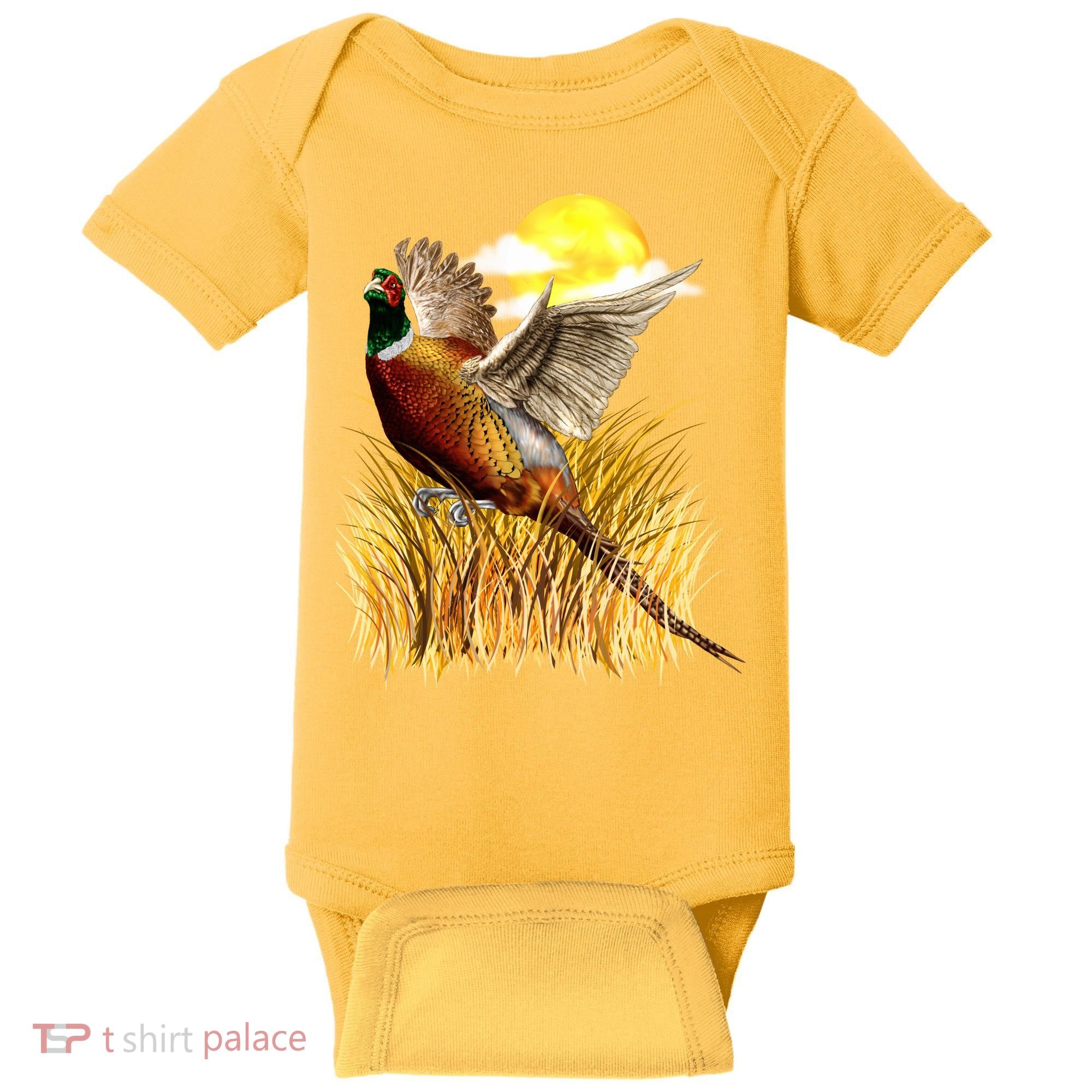 Wildlife - Pheasant Bird Portrait Baby Bodysuit