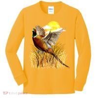 Wildlife - Pheasant Bird Portrait Kids Long Sleeve Shirt thumb 0