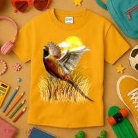 Wildlife - Pheasant Bird Portrait Kids T-Shirt thumb 3