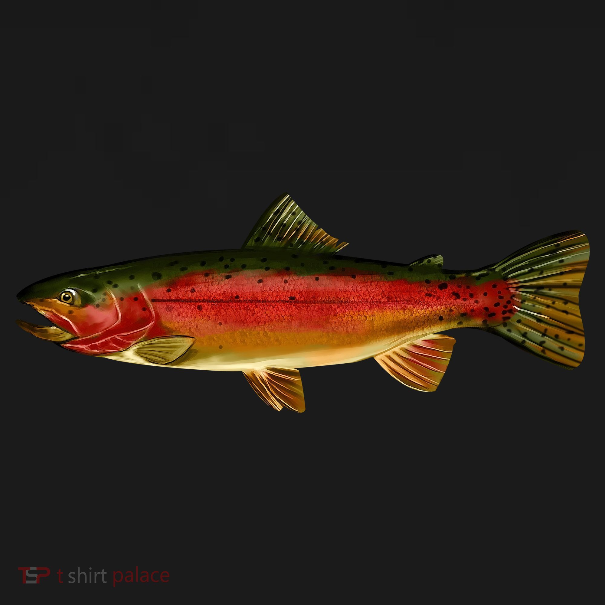 Wildlife - Rainbow Trout Side Doggie Tank