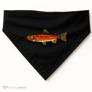 Wildlife - Rainbow Trout Side USA-Made Doggie Bandana