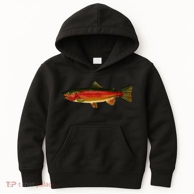 Wildlife - Rainbow Trout Side Kids Hoodie