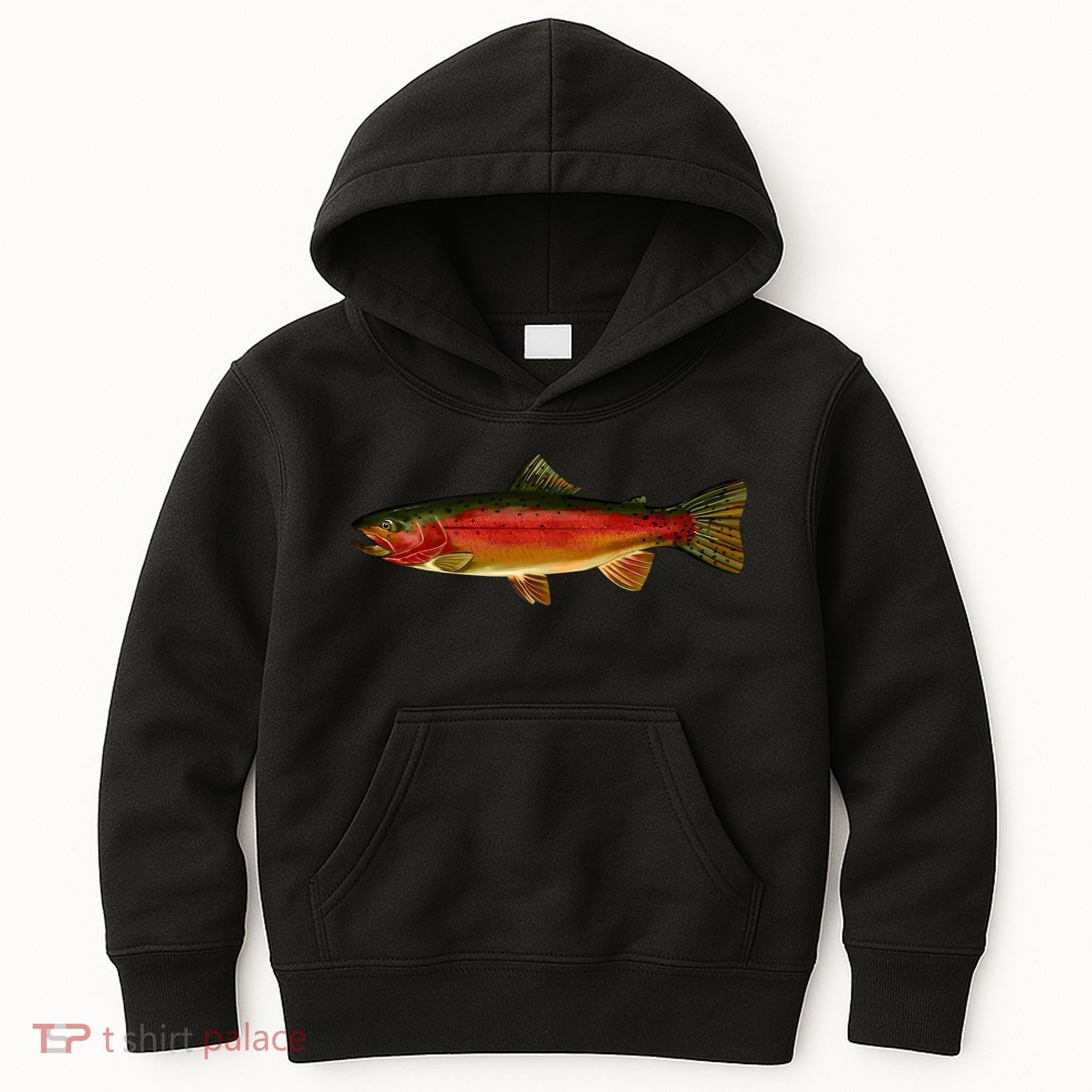 Wildlife - Rainbow Trout Side Kids Hoodie