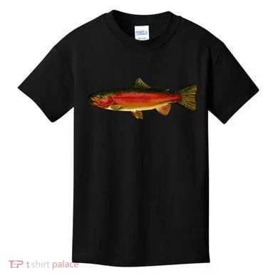 Wildlife - Rainbow Trout Side Kids T-Shirt