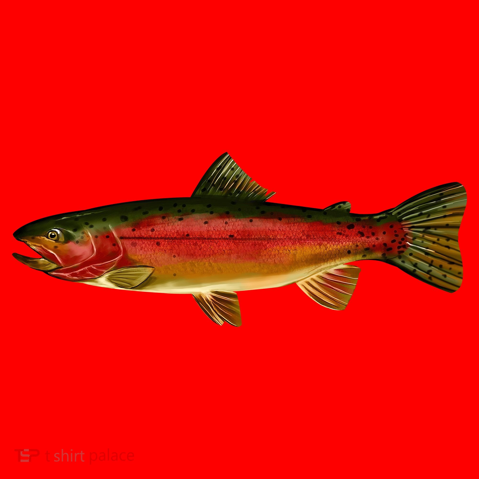 Wildlife - Rainbow Trout Side Santa Hat