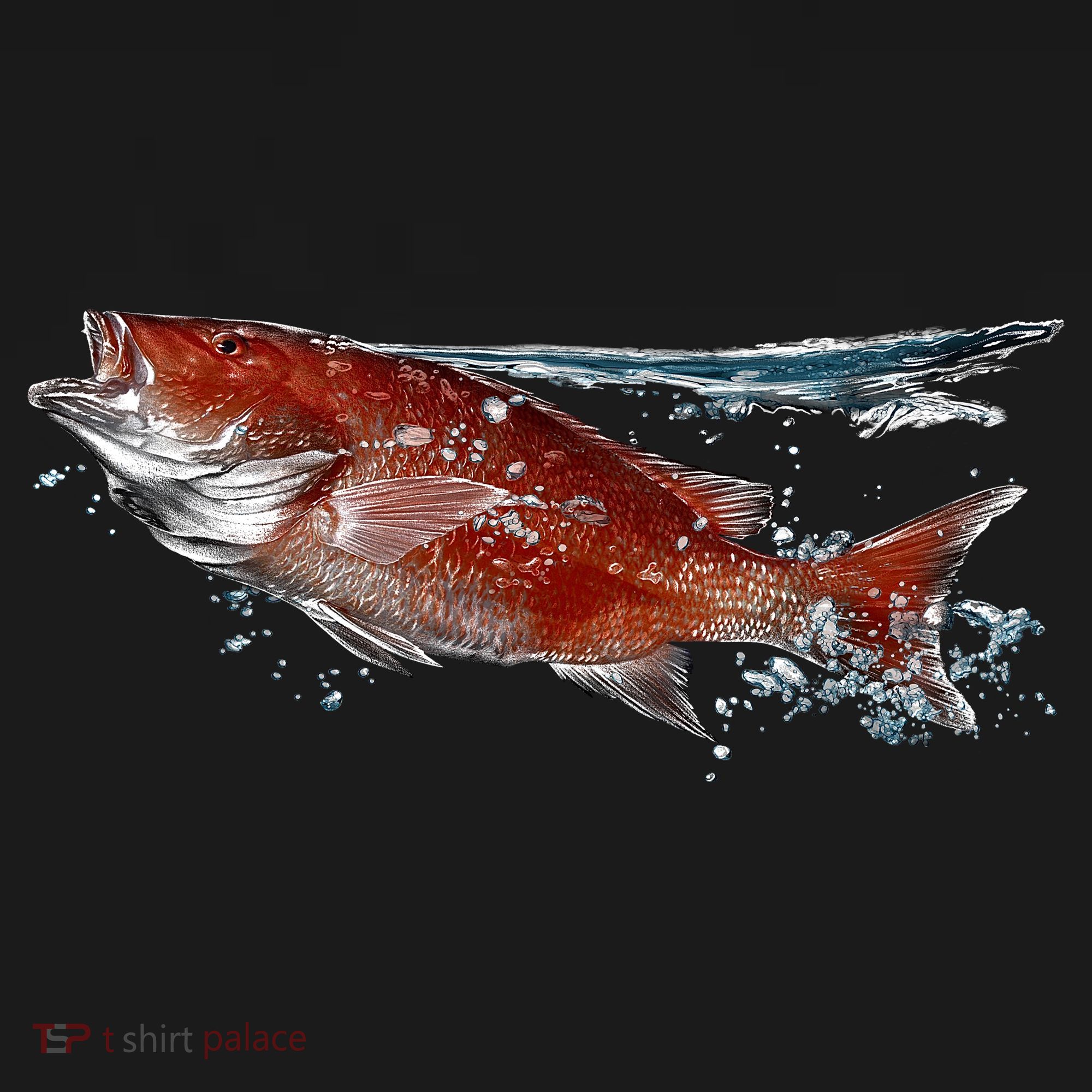 Wildlife - Red Snapper Surfacing Bucket Hat