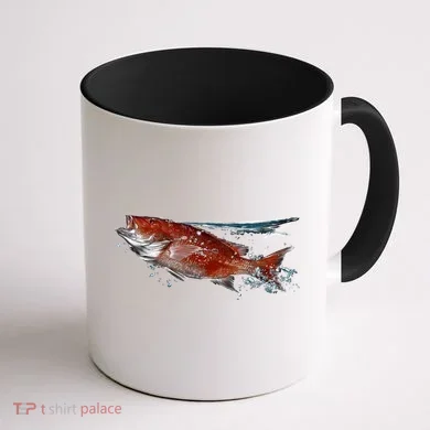 Wildlife - Red Snapper Surfacing Coffee Mug back