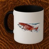 Wildlife - Red Snapper Surfacing Coffee Mug thumb 2