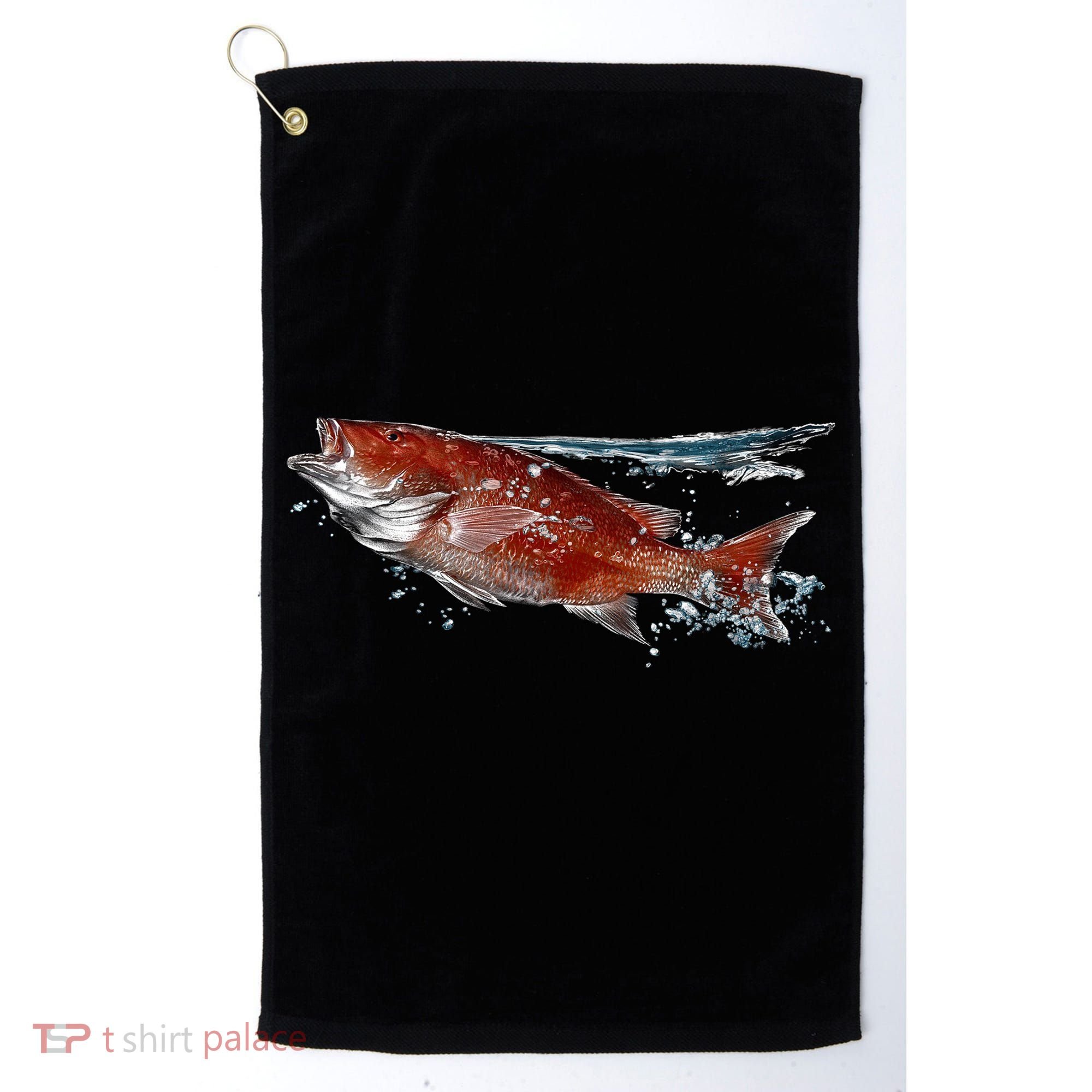 Wildlife - Red Snapper Surfacing Golf Towel