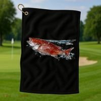 Wildlife - Red Snapper Surfacing Golf Towel thumb 1
