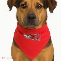 Wildlife - Red Snapper Surfacing USA-Made Doggie Bandana thumb 1