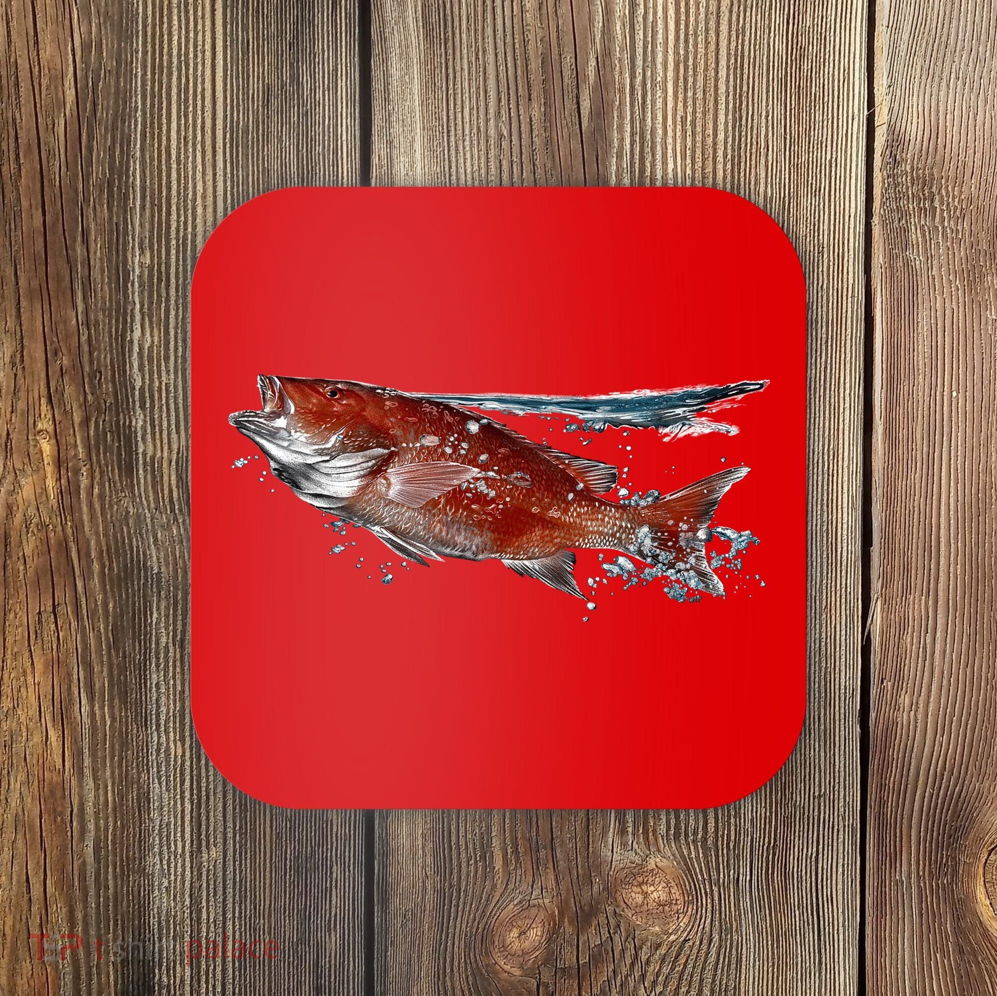 Wildlife - Red Snapper Surfacing Coaster