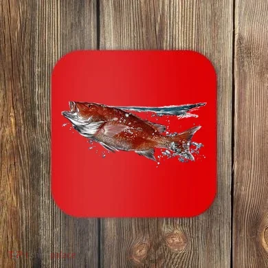 Wildlife - Red Snapper Surfacing Coaster