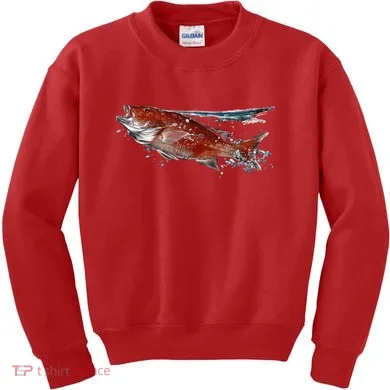 Wildlife - Red Snapper Surfacing Kids Sweatshirt