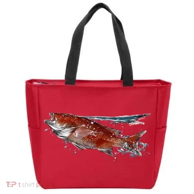 Wildlife - Red Snapper Surfacing Tote Bag