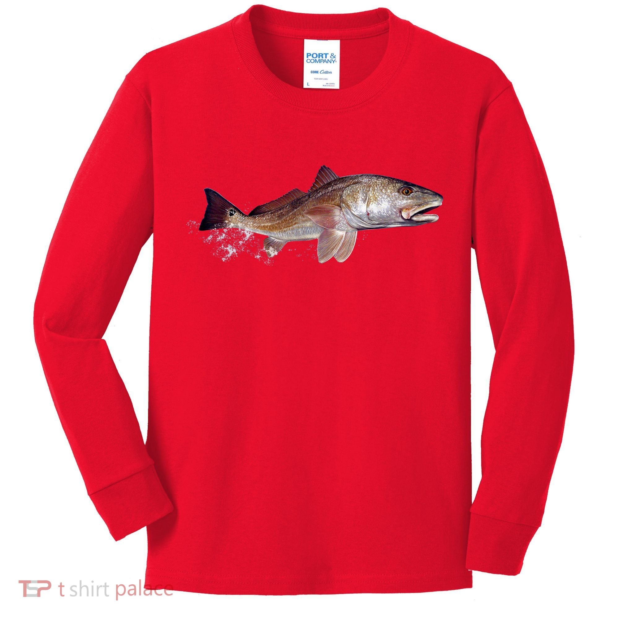 Wildlife - Redfish Kids Long Sleeve Shirt
