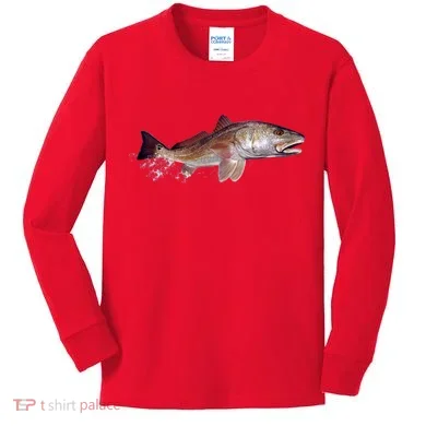 Wildlife - Redfish Kids Long Sleeve Shirt