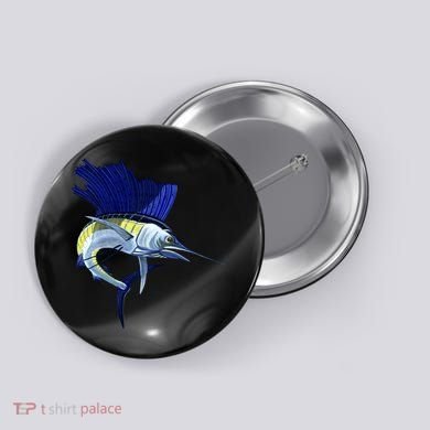 Wildlife Sailfish Button
