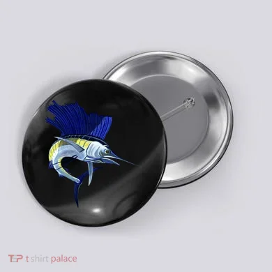 Wildlife Sailfish Button
